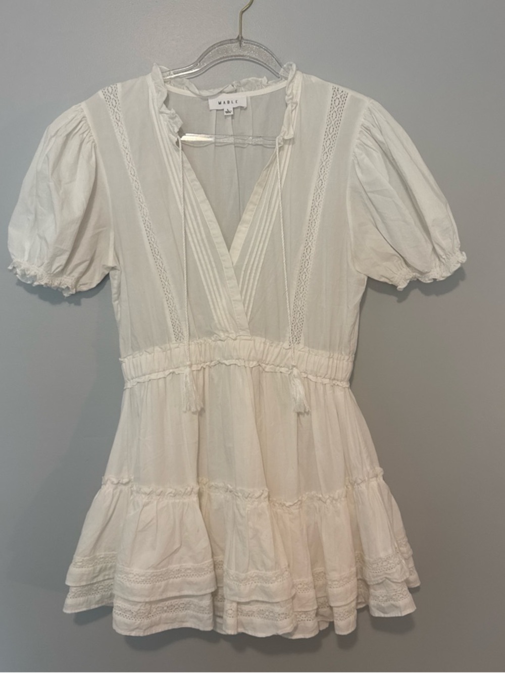 MABLE Women's White Mini Dress